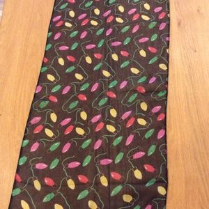 Sheer black Christmas lights scarf 🧣